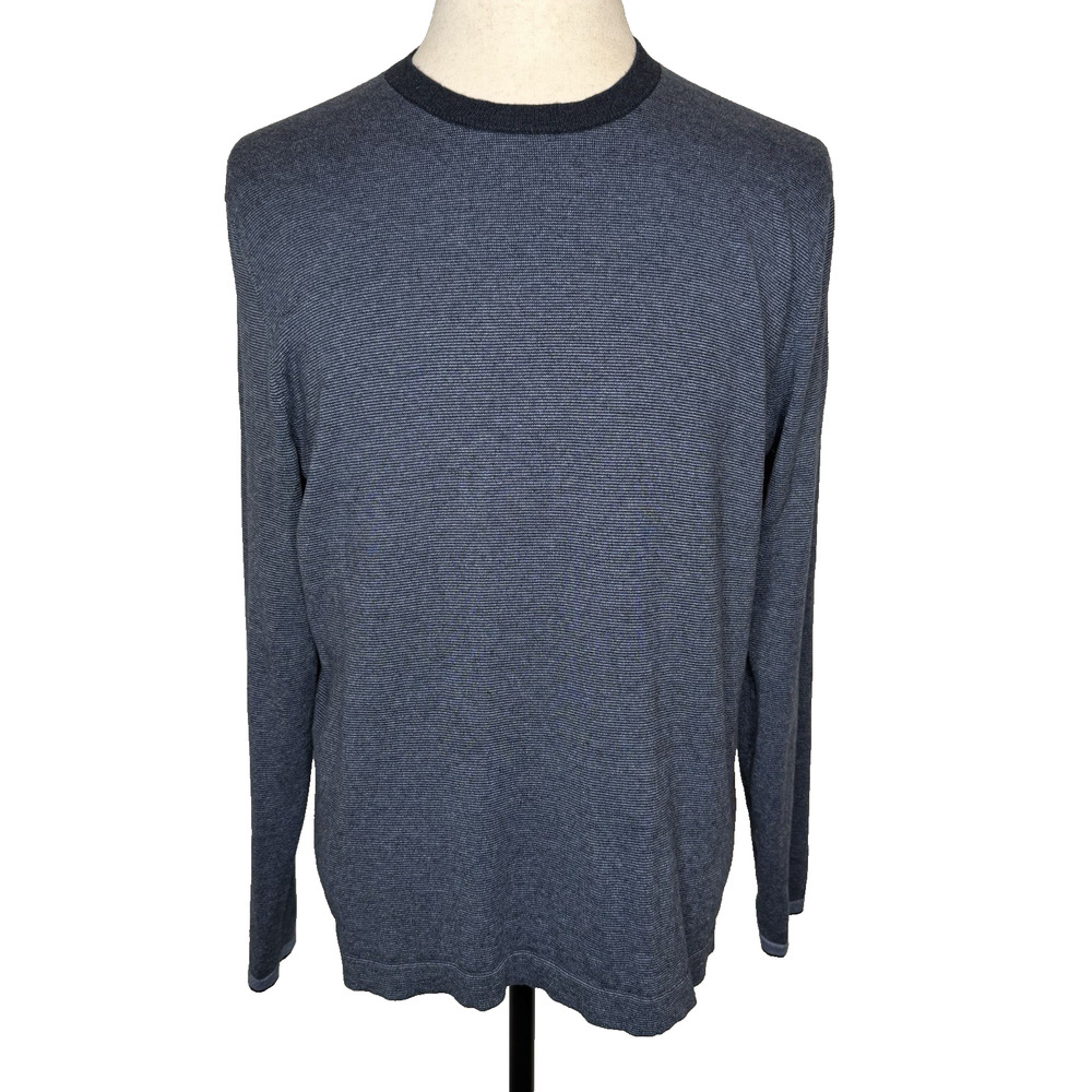 Banana Republic Luxury Blend Men’s Sweater Size Large (46-48) Blue 75% Silk
